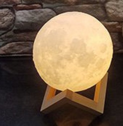 Ночник светодиодный "Луна" AD/DC Sens Dim 10См Белый фото Ночник светодиодный "Луна" AD/DC Sens Dim 10См Белый картинка